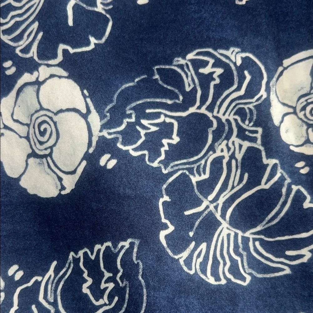 Goodfellow & Co Navy and White Shell Print Shirt - Picture 4 of 9